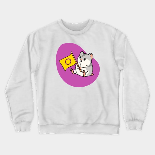 Hamster Pride Intersex Crewneck Sweatshirt by Sozki